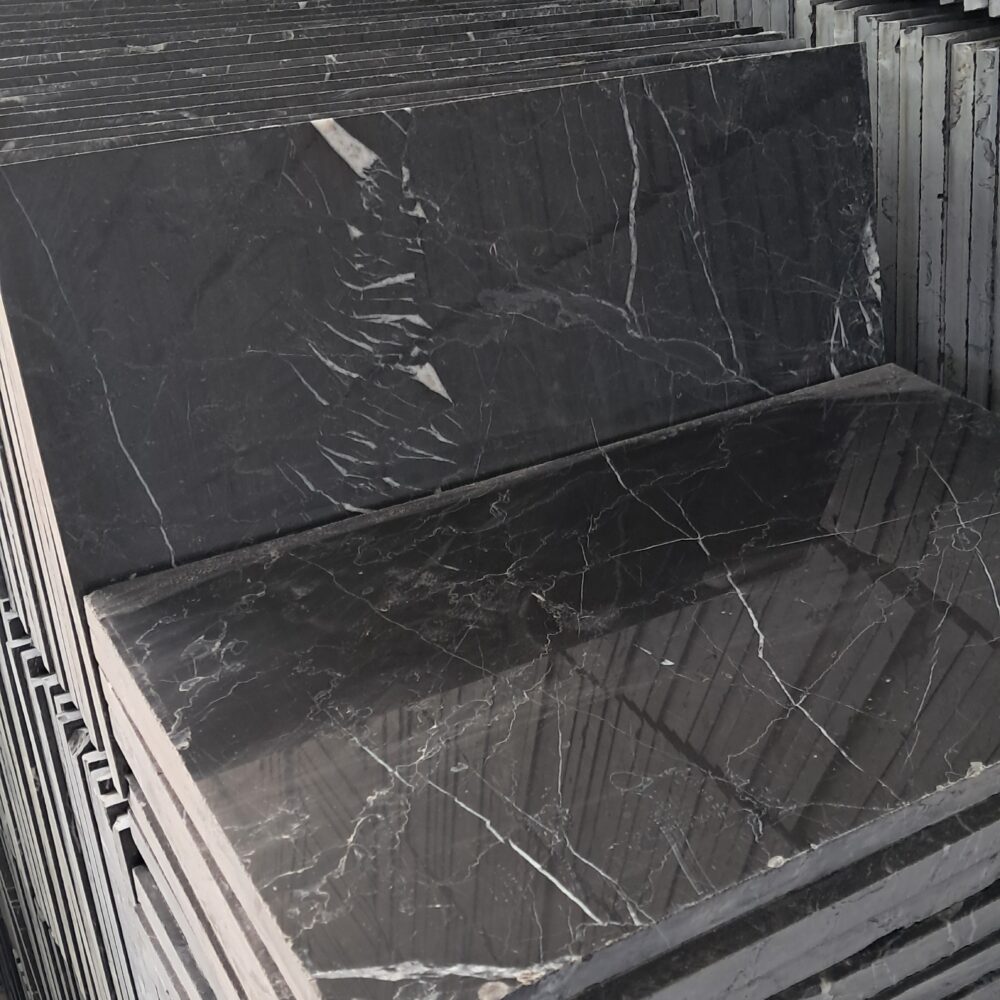 ٢٠٢٥٠٥٠٨_١٠٠٢٤٨ Black Maquina Marble – Elegant Black Marble with White Veins | Lazulite Marble