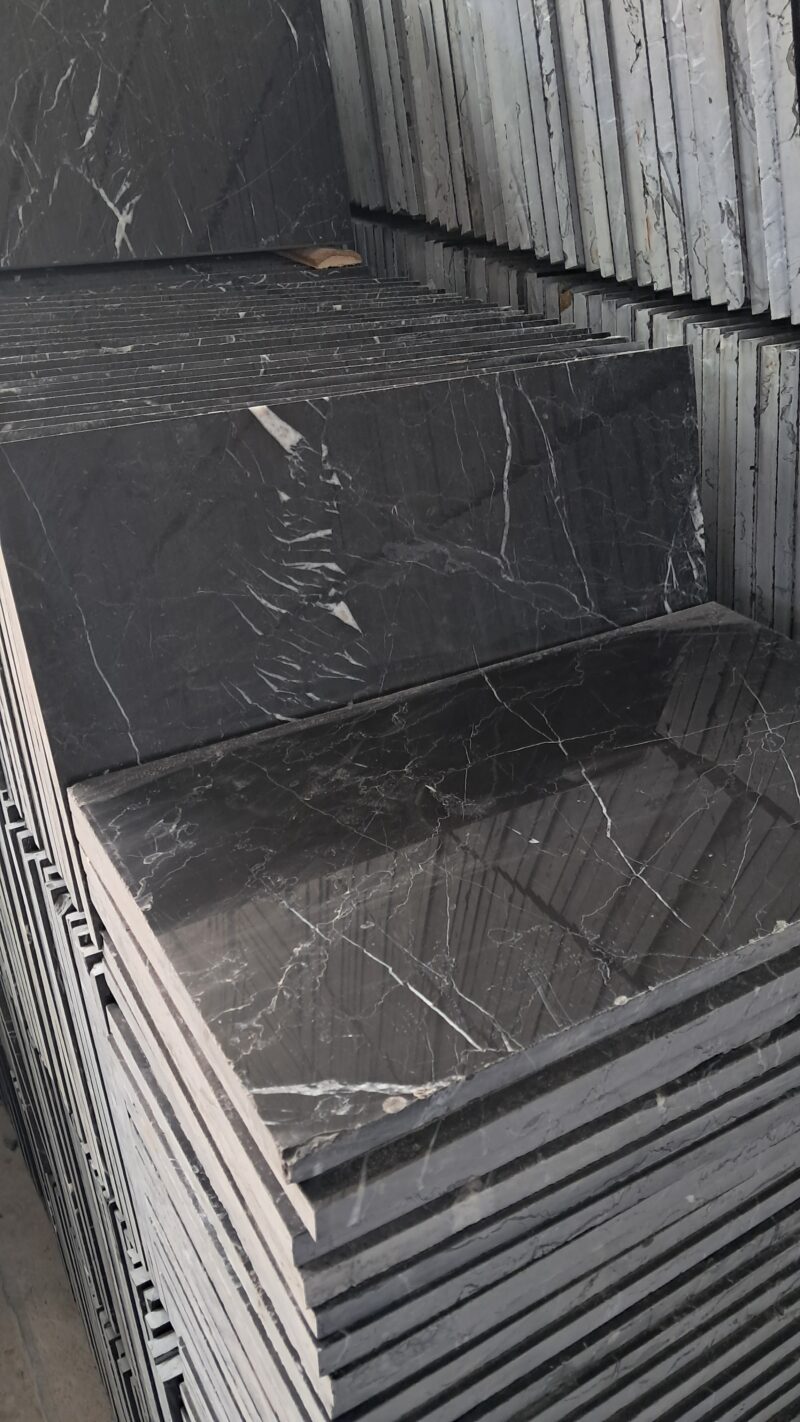 ٢٠٢٥٠٥٠٨_١٠٠٢٤٨ Black Maquina Marble – Elegant Black Marble with White Veins | Lazulite Marble