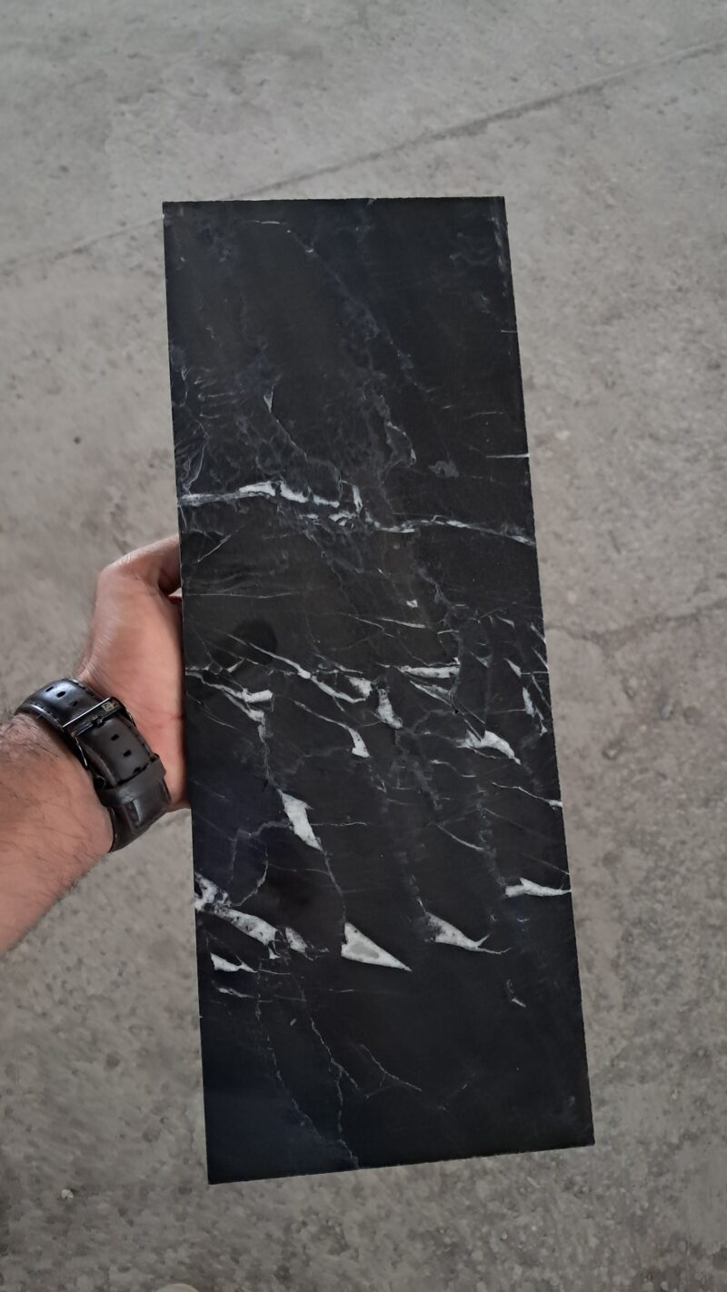 ٢٠٢٥٠٥٠٨_١٠٠٣٤٨ Black Maquina Marble – Elegant Black Marble with White Veins | Lazulite Marble