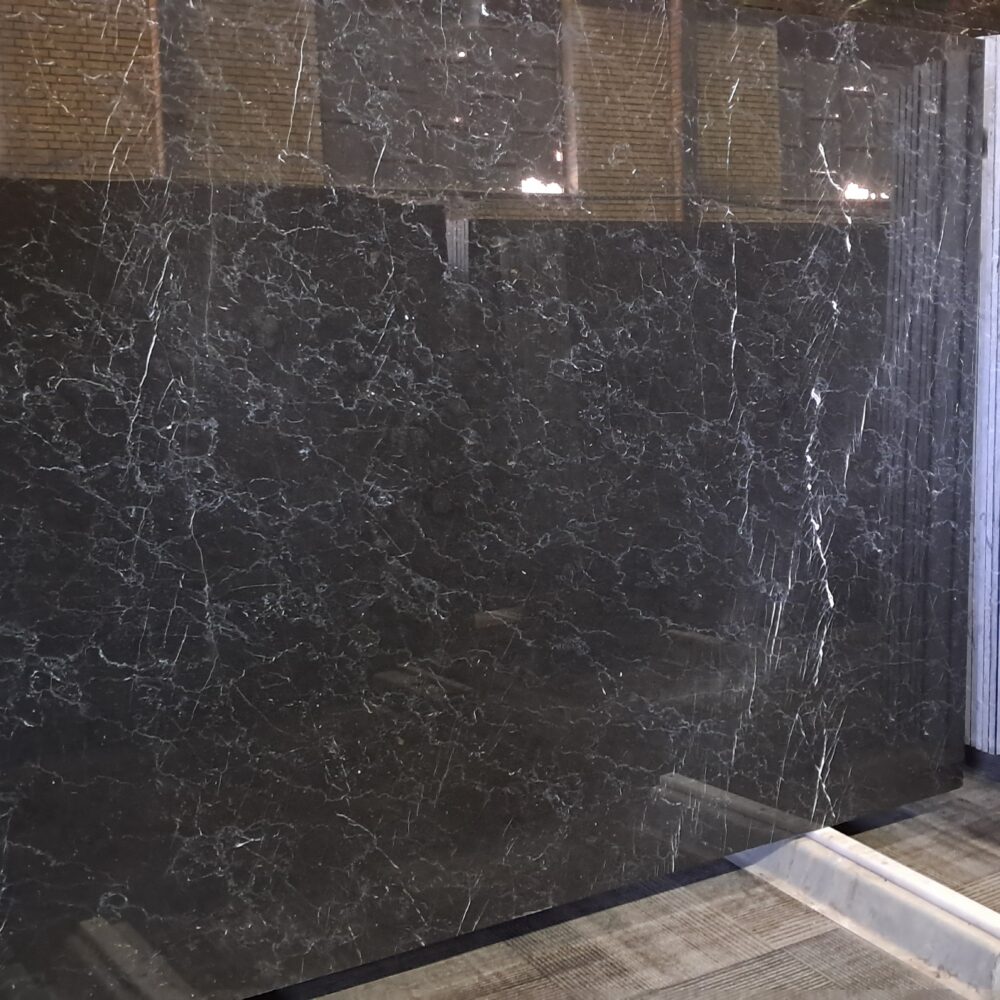 ٢٠٢٥٠٥٠٨_١٠٠٦٠٨ Black Maquina Marble – Elegant Black Marble with White Veins | Lazulite Marble