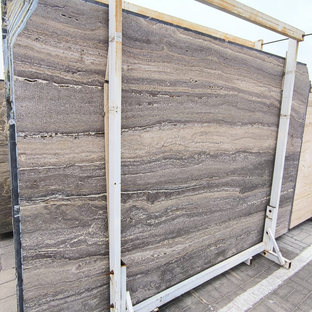 IMG_20260428_113935 Travertine Silver Kashan – Striking Silver Grey with Warm Earthy Veining | Lazulite Marble