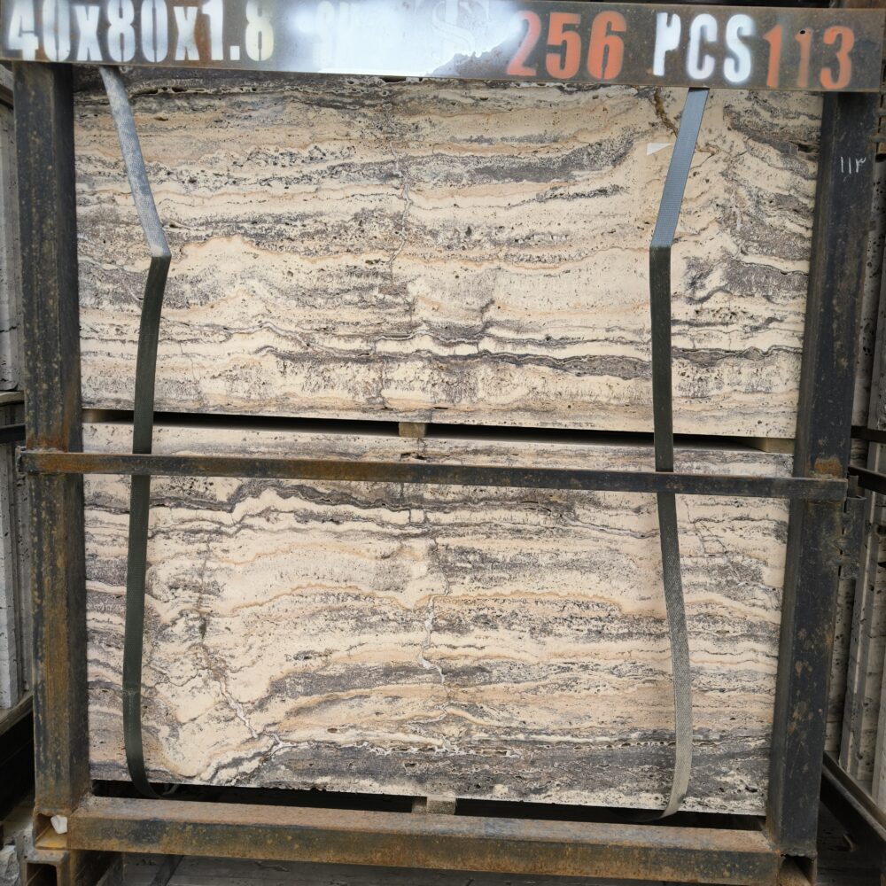 IMG_20260428_120450 Travertine Silver Ramsha – Elegant Silver-Grey Stone with Flowing Waves | Lazulite Marble