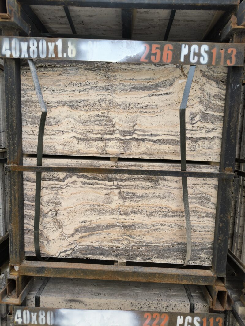IMG_20260428_120450 Travertine Silver Ramsha – Elegant Silver-Grey Stone with Flowing Waves | Lazulite Marble
