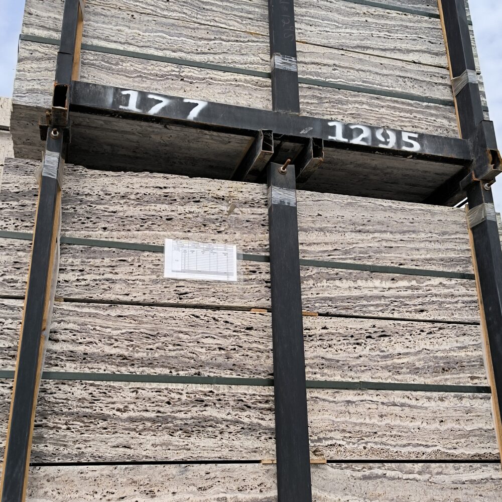 unfilled Travertine Silver Platinum – Sleek Grey and Cool Silver Tones | Lazulite Marble